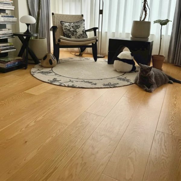 Zero Formaldehyde Comfortable Anti-Slip Oak Solid Wood Flooring Best Wood Flooring for Babies and Kids Room
